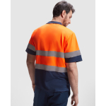 Polo de travail haute visibilité 170 g/m² Roly Polaris couleur orange fluorescent quatrième vue d'usage