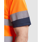Polo de travail haute visibilité 170 g/m² Roly Polaris couleur orange fluorescent vue détaillée 2