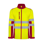 Veste softshell haute visibilité 320 g/m² Roly Antares couleur rouge deuxième vue