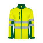 Veste softshell haute visibilité 320 g/m² Roly Antares couleur vert deuxième vue
