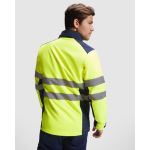 Veste softshell haute visibilité 320 g/m² Roly Antares couleur jaune fluorescent quatrième vue d'usage