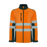 Veste softshell haute visibilité 320 g/m² Roly Antares couleur orange fluorescent deuxième vue