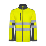 Veste softshell haute visibilité 320 g/m² Roly Antares couleur gris taupe deuxième vue