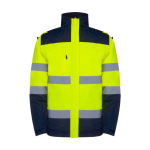 Parka haute visibilité imperméable 400 g/m² Roly Epsylon couleur jaune fluorescent deuxième vue