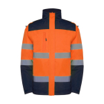 Parka haute visibilité imperméable 400 g/m² Roly Epsylon couleur orange fluorescent deuxième vue