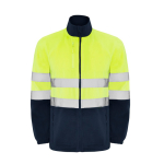 Veste polaire de travail haute visibilité 300 g/m² Roly Altair couleur bleu marine deuxième vue