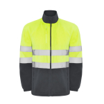 Veste polaire de travail haute visibilité 300 g/m² Roly Altair couleur gris taupe deuxième vue