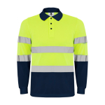 Polo de travail à manches longues 170 g/m² Roly Polaris L/S couleur bleu marine deuxième vue