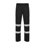 Pantalon de travail long haute visibilité 240 g/m² Roly Daily HV couleur noir deuxième vue