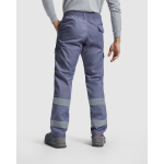 Pantalon de travail long haute visibilité 240 g/m² Roly Daily HV couleur gris taupe quatrième vue d'usage