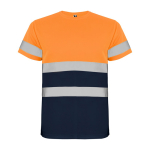 T-shirt de travail haute visibilité 130 g/m² Roly Delta couleur orange deuxième vue