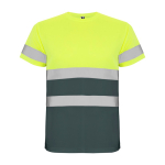 T-shirt de travail haute visibilité 130 g/m² Roly Delta couleur gris taupe deuxième vue