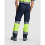 Pantalon haute visibilité 250 g/m² Roly Daily Stretch HV couleur jaune fluorescent quatrième vue d'usage