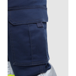 Pantalon haute visibilité 250 g/m² Roly Daily Stretch HV couleur jaune fluorescent vue détaillée 1
