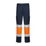 Pantalon haute visibilité 250 g/m² Roly Daily Stretch HV couleur orange fluorescent deuxième vue