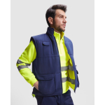 Gilet de travail réversible visibilité 450 g/m² Roly Persei couleur jaune fluorescent première vue d'usage