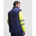 Gilet de travail réversible visibilité 450 g/m² Roly Persei couleur jaune fluorescent quatrième vue d'usage