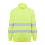 Sweat-shirt de travail haute visibilité 280 g/m² Roly Spica couleur jaune fluorescent deuxième vue