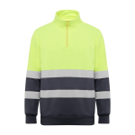 Sweat-shirt de travail haute visibilité 280 g/m² Roly Spica couleur gris taupe deuxième vue