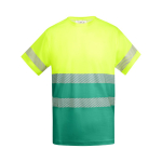 T-shirt de travail en coton et polyester 170 g/m² Roly Tauri couleur vert deuxième vue