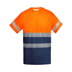 T-shirt de travail en coton et polyester 170 g/m² Roly Tauri couleur orange deuxième vue