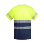 T-shirt de travail en coton et polyester 170 g/m² Roly Tauri couleur bleu marine deuxième vue