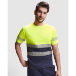 T-shirt de travail en coton et polyester 170 g/m² Roly Tauri couleur bleu marine première vue d'usage