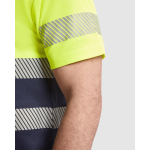 T-shirt de travail en coton et polyester 170 g/m² Roly Tauri couleur bleu marine vue détaillée 1