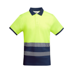 Polo de travail avec haute visibilité 170 g/m² Roly Atrio couleur bleu marine deuxième vue