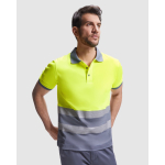 Polo de travail avec haute visibilité 170 g/m² Roly Atrio couleur orange fluorescent première vue d'usage