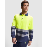 Polo de travail à manches longues 170 g/m² Roly Atrio LS couleur bleu marine quatrième vue d'usage