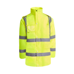Parka de travail matelassée haute visibilité 395 g/m² Roly Merak couleur jaune fluorescent deuxième vue