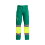 Pantalon de travail multi-poches visibilité 235 g/m² Roly Enix couleur vert deuxième vue