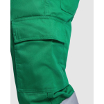 Pantalon de travail multi-poches visibilité 235 g/m² Roly Enix couleur vert vue détaillée 1