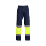 Pantalon de travail multi-poches visibilité 235 g/m² Roly Enix couleur jaune fluorescent deuxième vue