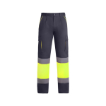 Pantalon de travail multi-poches visibilité 235 g/m² Roly Enix couleur gris taupe deuxième vue