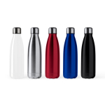 Gourde en acier inoxydable avec bouchon antigoutte 700ml couleur argenté vue détaillée 1