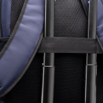 Sac à dos professionnel rembourré en nylon recyclé pour PC 15’’ couleur bleu marine vue détaillée 1