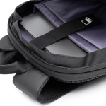 Sac à dos anti-vol en simili-cuir pour ordinateur portable 14” couleur noir vue détaillée 1