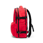 Sac à dos de voyage en polyester recyclé résistant à l'eau PC 16” couleur rouge vue détaillée 1