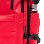 Sac à dos de voyage en polyester recyclé résistant à l'eau PC 16” couleur rouge vue détaillée 5