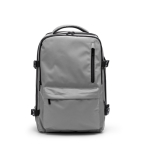 Sac à dos de voyage en polyester recyclé résistant à l'eau PC 16” couleur gris deuxième vue