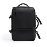Sac à dos de voyage en cuir PU extensible avec poche pour PC 17’’ couleur noir deuxième vue