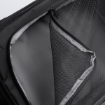 Sac à dos de voyage en cuir PU extensible avec poche pour PC 17’’ couleur noir vue détaillée 3