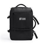 Sac à dos de voyage en cuir PU extensible avec poche pour PC 17’’ vue principale