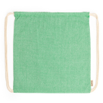 Sac à dos écologique avec cordons finition chinée 120 g/m² couleur vert pastel deuxième vue