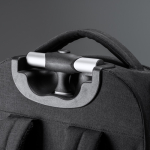 Trolley transformable en sac à dos en polyester 300D pour PC 17” couleur noir vue détaillée 1