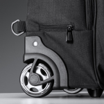 Trolley transformable en sac à dos en polyester 300D pour PC 17” couleur noir vue détaillée 3