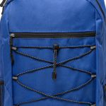 Sac à dos sportif en polyester 600D avec fermeture éclair avant couleur rouge vue détaillée 1