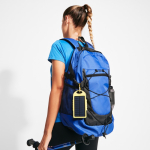 Sac à dos sportif en nylon avec poches latérales en filet couleur rouge vue détaillée 1